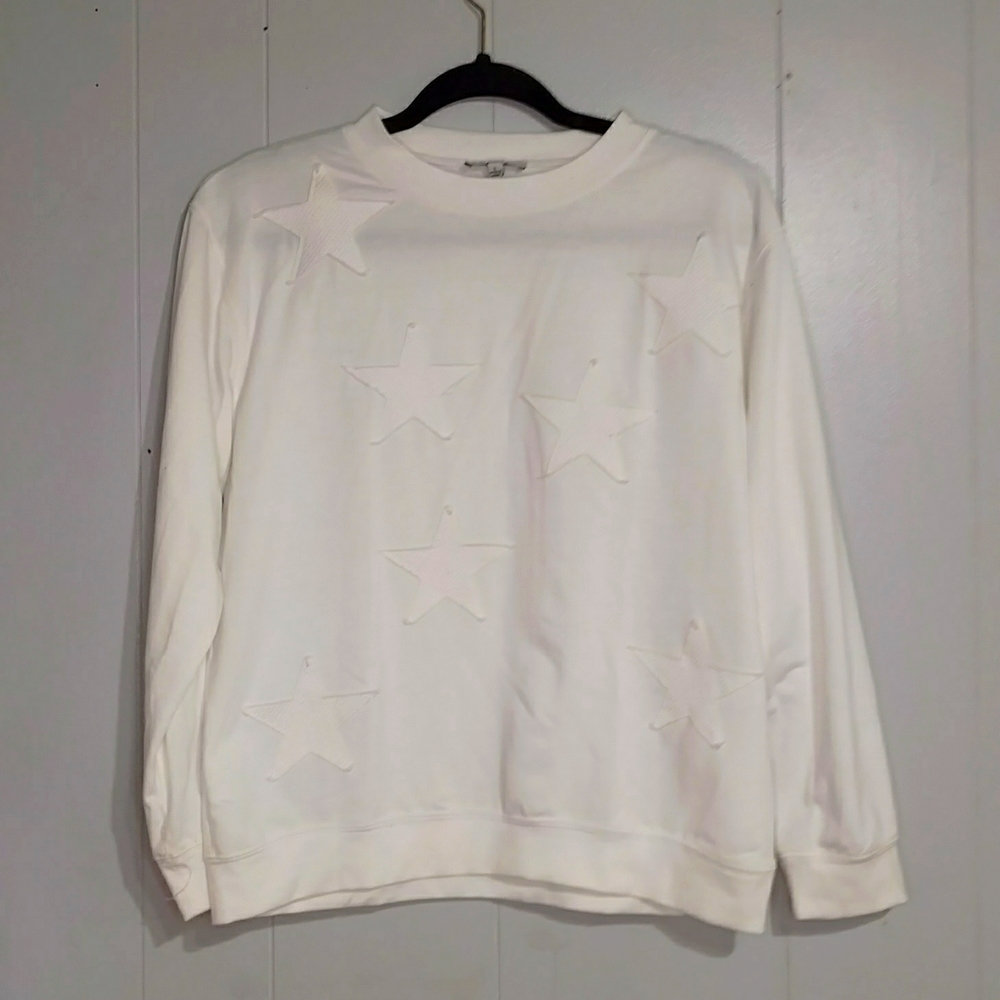 Polygram White Sweater